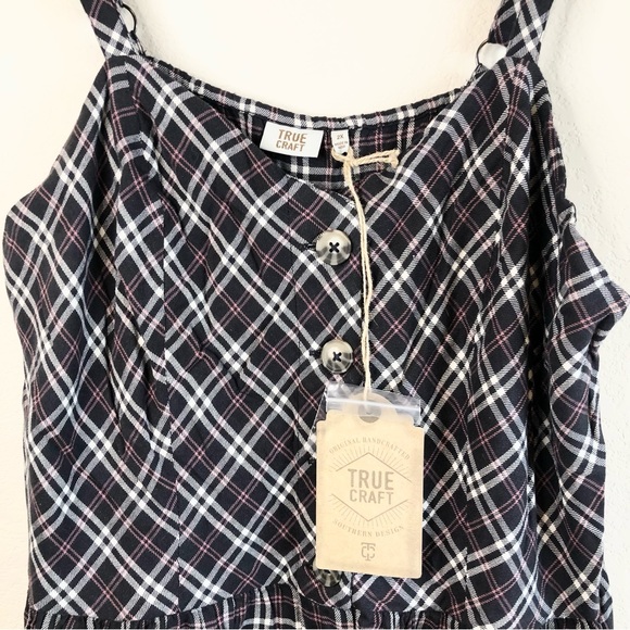 NWT True Craft Plaid Button Up Dress, 2X - Picture 8 of 10